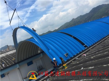 杰達拱形波紋鋼屋蓋新型節能